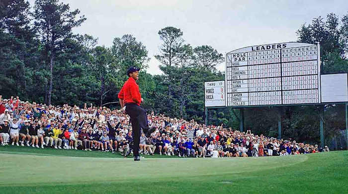 Tiger Woods, 1997 Masters, Final Putt